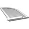 Ekena Millwork Quarter Round Top Right Surface Mount PVC Gable Vent w/ 2"W x 2"P Brickmould Sill Frame, 20"W x 42"H GVPQR20X4203SN - alternate 3